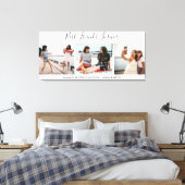 Hand Lettered Best Friends Forever 3 Fotocollage Canvas Afdruk (Insitu (Slaapkamer))