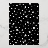 Hand-Lettered Boo Halloween Folie Feestdagenkaart (Achterkant)