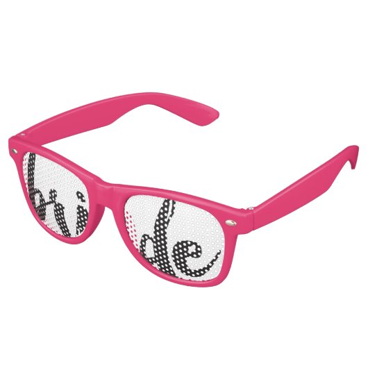 Hand Lettered Bride Swag Party Bril Retro Zonnebril (Gekanteld)