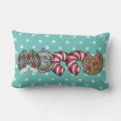 Hand lettered Christmas text Acrylic Ornament Kussen (Achterkant)