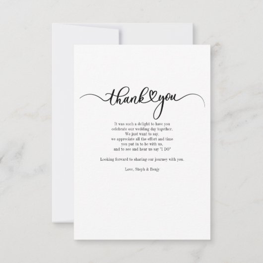 Hand-Lettered de Foto van de Weddenschap van het M Notitiekaartje (Achterkant)