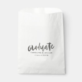 Hand Lettered Favor Bag Bedankzakje