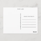 Hand-Lettered Fotocollage Blush Roze Briefkaart (Achterkant)