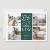 Hand Lettered Glory | Kaart voor kerstfoto's (Voorkant)