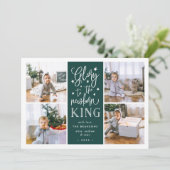 Hand Lettered Glory | Kaart voor kerstfoto's (Staand voorkant)