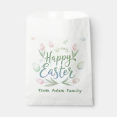 Hand-Lettered Happy Easter Watercolor Bedankzakje (Voorkant)