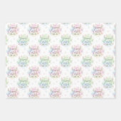 Hand-Lettered Happy Easter Watercolor Inpakpapier Vel (Voorkant)