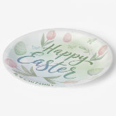 Hand-Lettered Happy Easter Watercolor Papieren Bordje (Gekanteld)