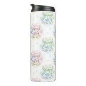 Hand-Lettered Happy Easter Watercolor Thermosbeker (Geroteerd rechts)