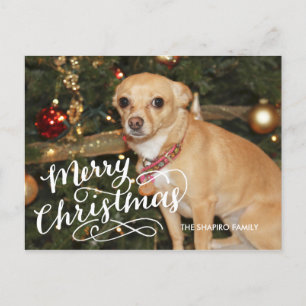 Hand Lettered Holiday Card Feestdagenkaart