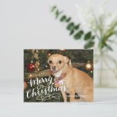 Hand Lettered Holiday Card Feestdagenkaart (Staand voorkant)