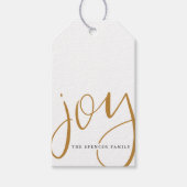 Hand Lettered Joy Cadeaulabel (Voorkant)