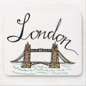 Hand Lettered London Bridge Muismat (Voorkant)