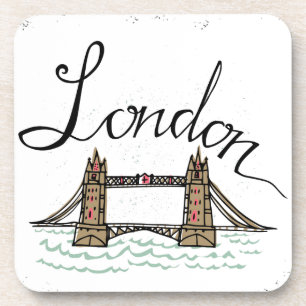 Hand Lettered London Bridge Onderzetter