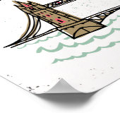 Hand Lettered London Bridge Poster (Hoek)