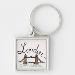 Hand Lettered London Bridge Sleutelhanger