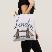 Hand Lettered London Bridge Tote Bag (Dichtbij)