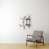 Hand Lettered London Bridge Wandkleed (In situ)