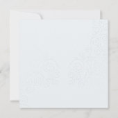 Hand Lettered Love Licht Roze Bruiloft Vierkant Kaart (Achterkant)