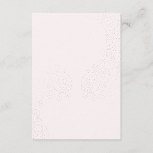 Hand Lettered Love Navy Bruiloft Informatie Informatiekaartje (Achterkant)