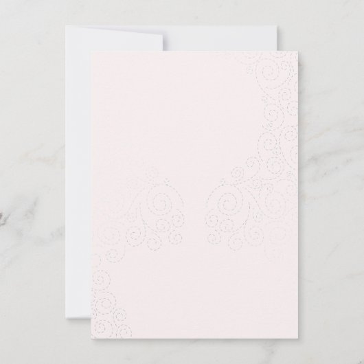 Hand Lettered Love Paars Hot Air Ballonbruiloft Kaart (Achterkant)