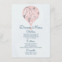 Hand Lettered Love Roze Ballon Bruiloft Diner