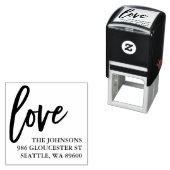 Hand Lettered Love Script | Gepersonaliseerd Zelfinktende Stempel (In situ)