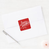 HAND-LETTERED MERRY CHRISTMAS | HOLIDAY STICKER (Envelop)