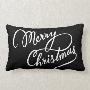 HAND-LETTERED MERRY CHRISTMAS PILLOW KUSSEN