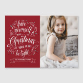 Hand Lettered Merry Li'l kerstkaart (Voorkant)