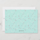 Hand Lettered Merry Li'l Kerstmis 1 Feestdagenkaart (Achterkant)