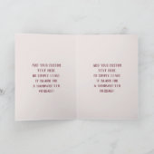 Hand Lettered Sentimental Quote Grandparent's Day Kaart (Binnen)