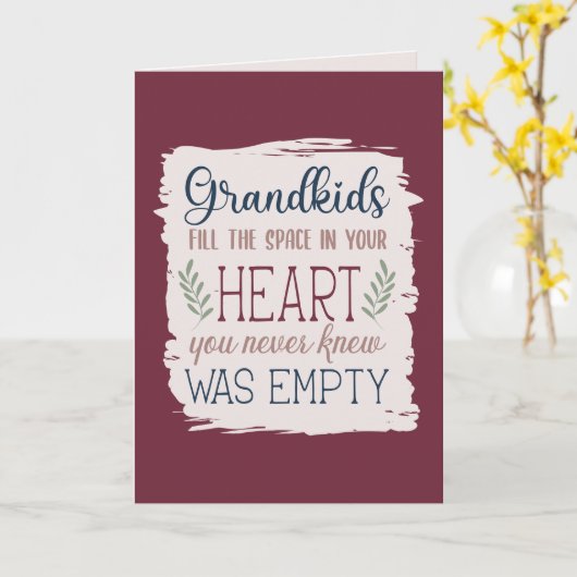 Hand Lettered Sentimental Quote Grandparent's Day Kaart (Gele Bloem)