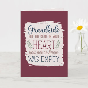 Hand Lettered Sentimental Quote Grandparent's Day Kaart