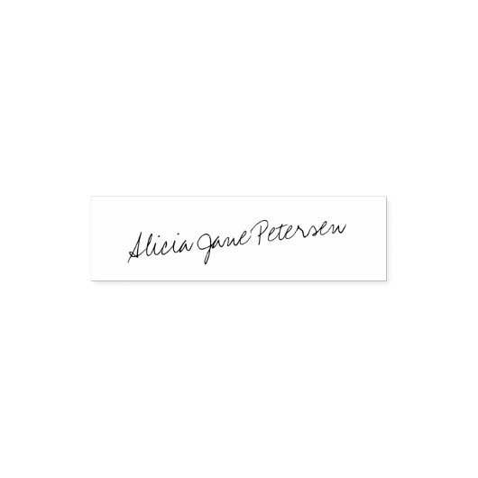 Hand lettered signature script elegant  zelfinktende stempel (Design)