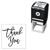 Hand Lettered Thank You Script Zelfinktende Stempel (In situ)
