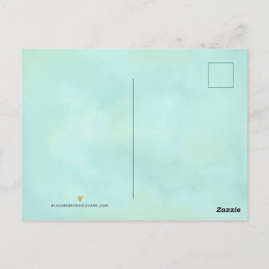 Hand Lettered Tyhpography Dank u Briefkaart (Achterkant)