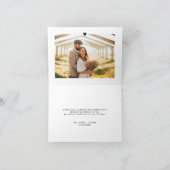 Hand Lettered Wedding Foto Hartelijk dank Bedankkaart (Binnen)