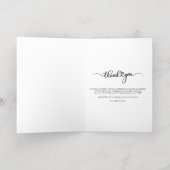Hand-Lettered Wedding Foto Hartelijk dank Gold Folie Wenskaart (Binnenlaag)