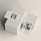 Hand-Letterige bruiloft foto's Dank u Notitiekaartje