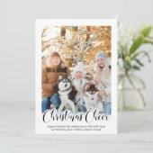 Hand Letterige kerstkaartenfoto Verticale foto (Staand voorkant)