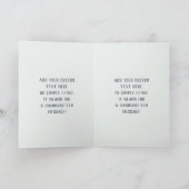 Hand Letterige kleinkinderen maken het leven groot Kaart (Binnen)