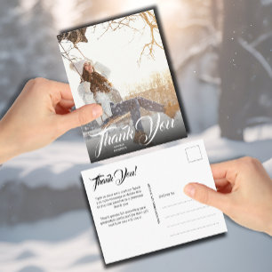 Hand Lettering Foto Afstuderen Hartelijk dank Brie Briefkaart