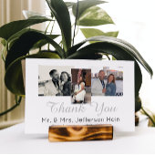 Hand Lettering Foto Collage Weddenschap Hartelijk  Briefkaart