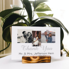 Hand Lettering Foto Collage Weddenschap Hartelijk  Briefkaart