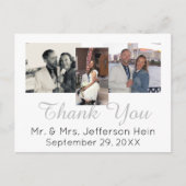 Hand Lettering Foto Collage Weddenschap Hartelijk  Briefkaart (Voorkant)