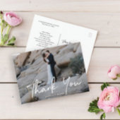 Hand Lettering Foto Wedding Hartelijk dank Briefka Briefkaart