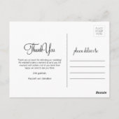 Hand Lettering Foto Wedding Hartelijk dank Briefka Briefkaart (Achterkant)