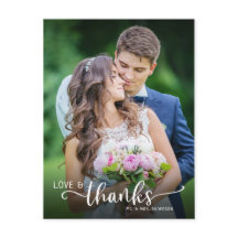 Hand Lettering Liefde & Bedankt bruiloft Dank u