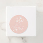 Hand Lettering Ms. aan Mrs. Vrijgezellenfeest Bedankjes Labels (In situ)